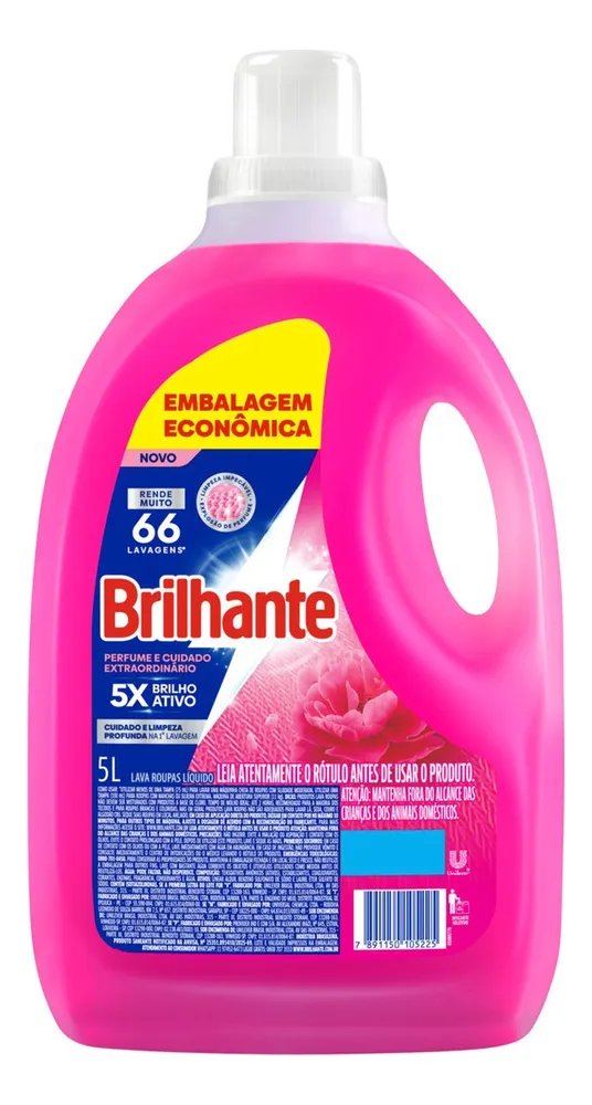Lava-roupas Líquido Brilhante Perfume Extraordinário 5L