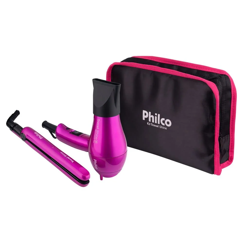 KIT TRAVEL SHINE Bivolt, PHILCO