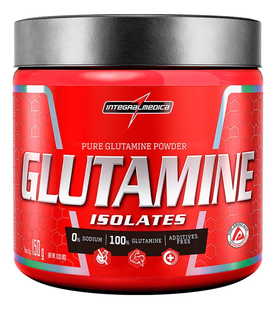 Glutamine L-Glutamina Isolada 100% Sem Sabor 150g Integralmédica