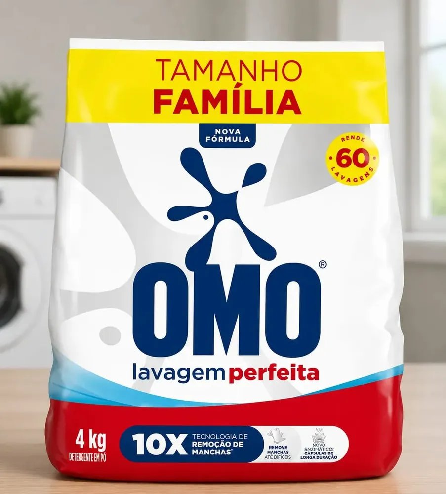 Omo Tamanho Família Sabão em Pó Lavagem Perfeita Pó