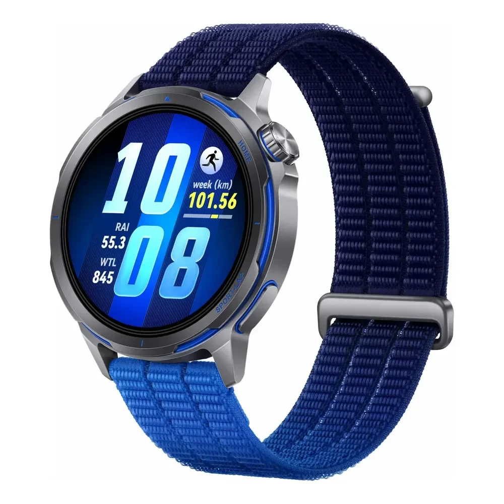 Huawei Watch Gt Series Huawei Watch Gt Runner 2 Cht-b19 1.32   43.5 Mm Cinza-escuro Tecida Azul Crepúsculo