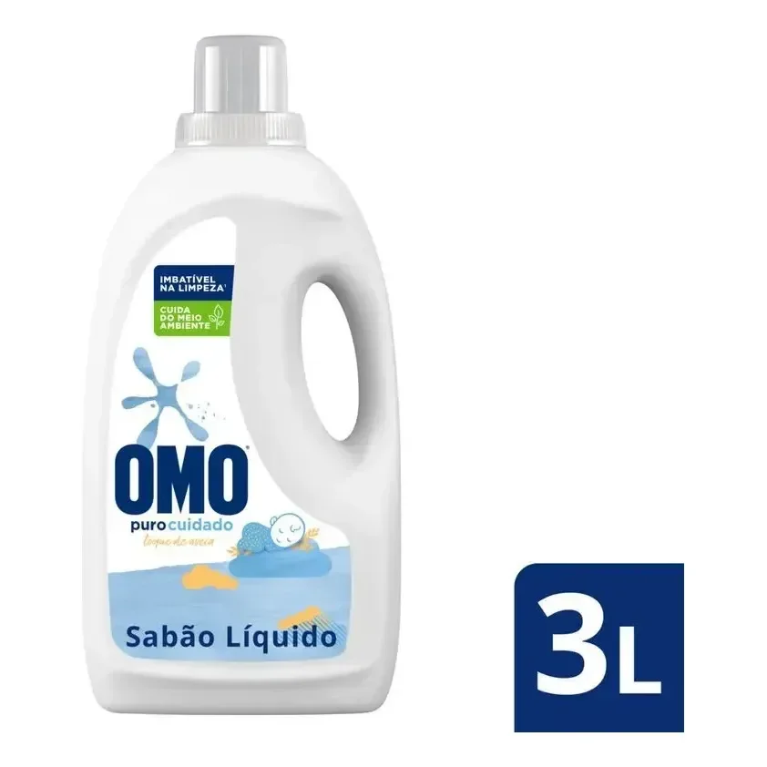 Lava Roupas Líquido Puro Cuidado 3l Omo