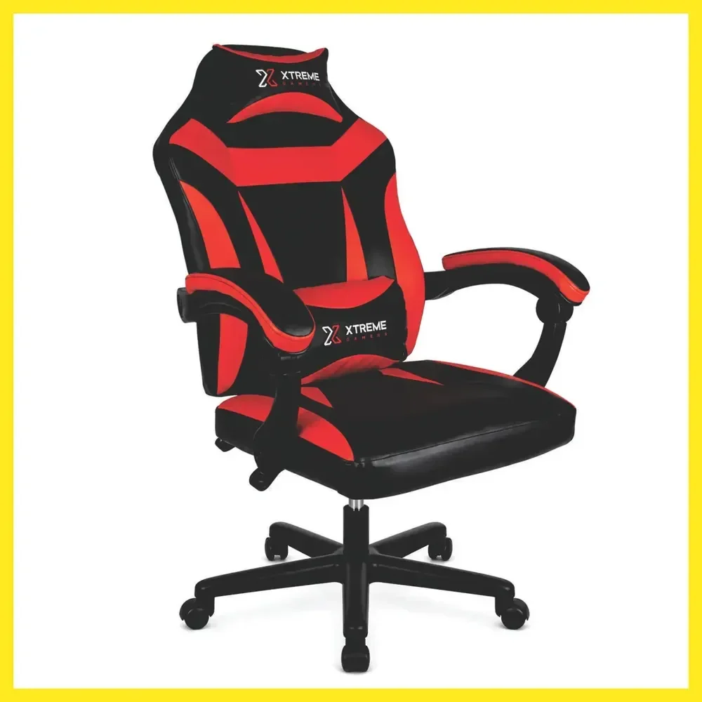 Cadeira Xtreme Gamers Ergonômica 130º Escritório Reclinável Cor Vermelho