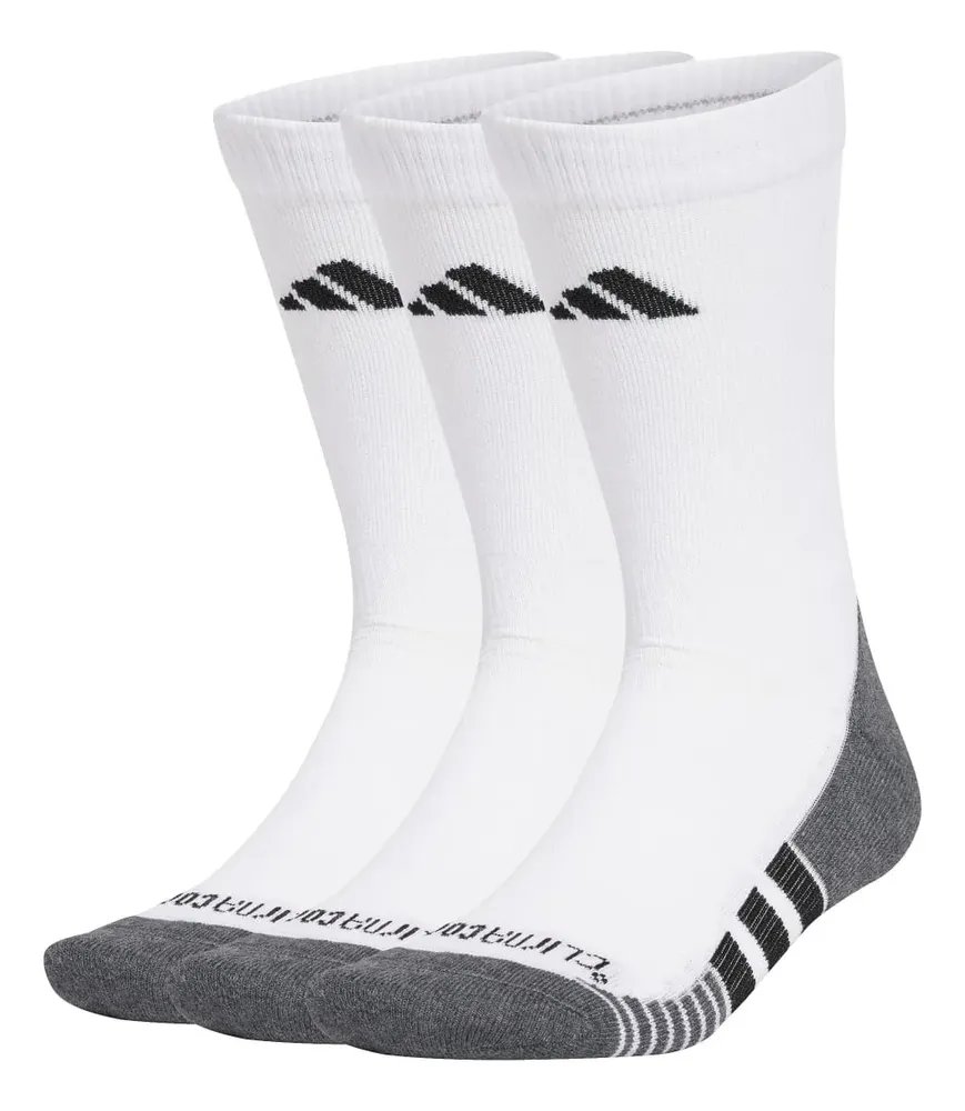 3 Pares De Meias Acolchoadas Performance Climacool adidas Branco Liso G