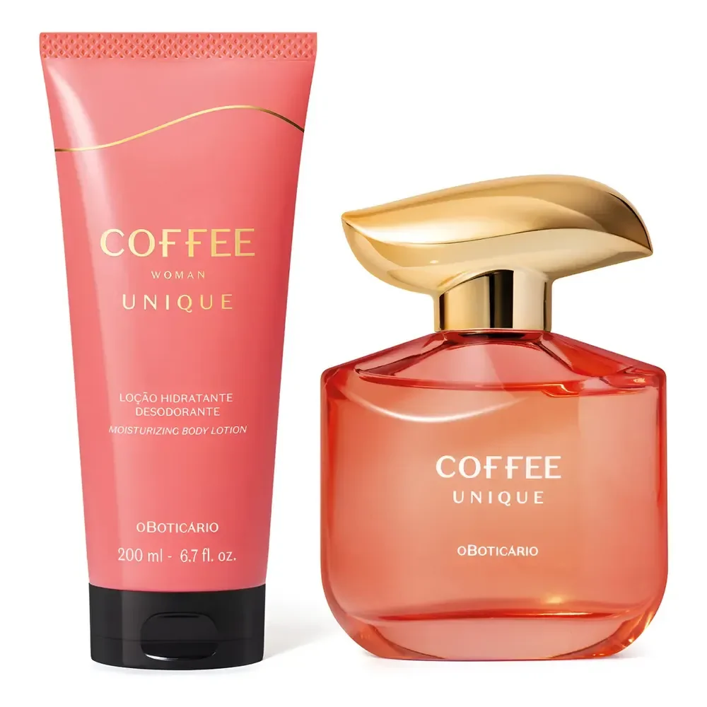 Coffee Woman Unique: Colônia 100ml + Loção Corporal 200ml