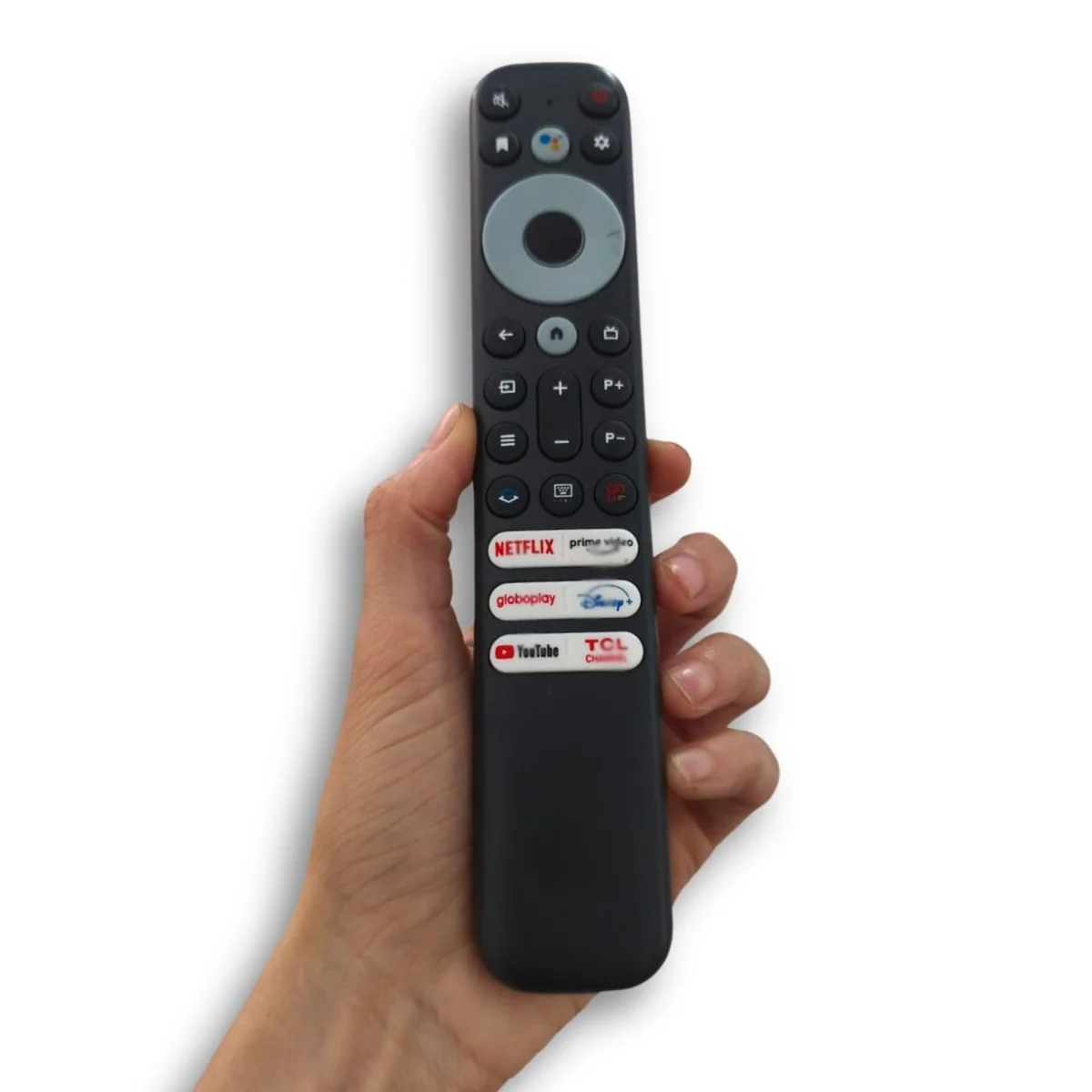 Controle Remoto Compatível Tv TCL Smart Rc902v Fmr2 55p725 65p725 75p725 - Controle para reposição - Com Comando de voz, com botões Smart - NOVO