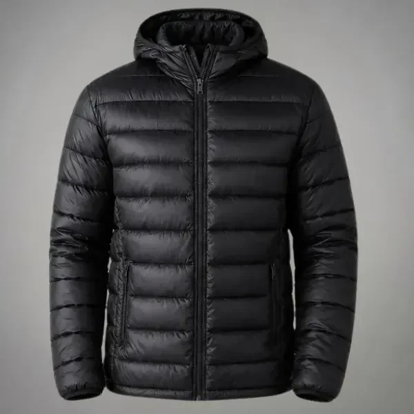 Jaqueta Puffer Impermeável Masculina Inverno Bobojaco Preto G Lisa