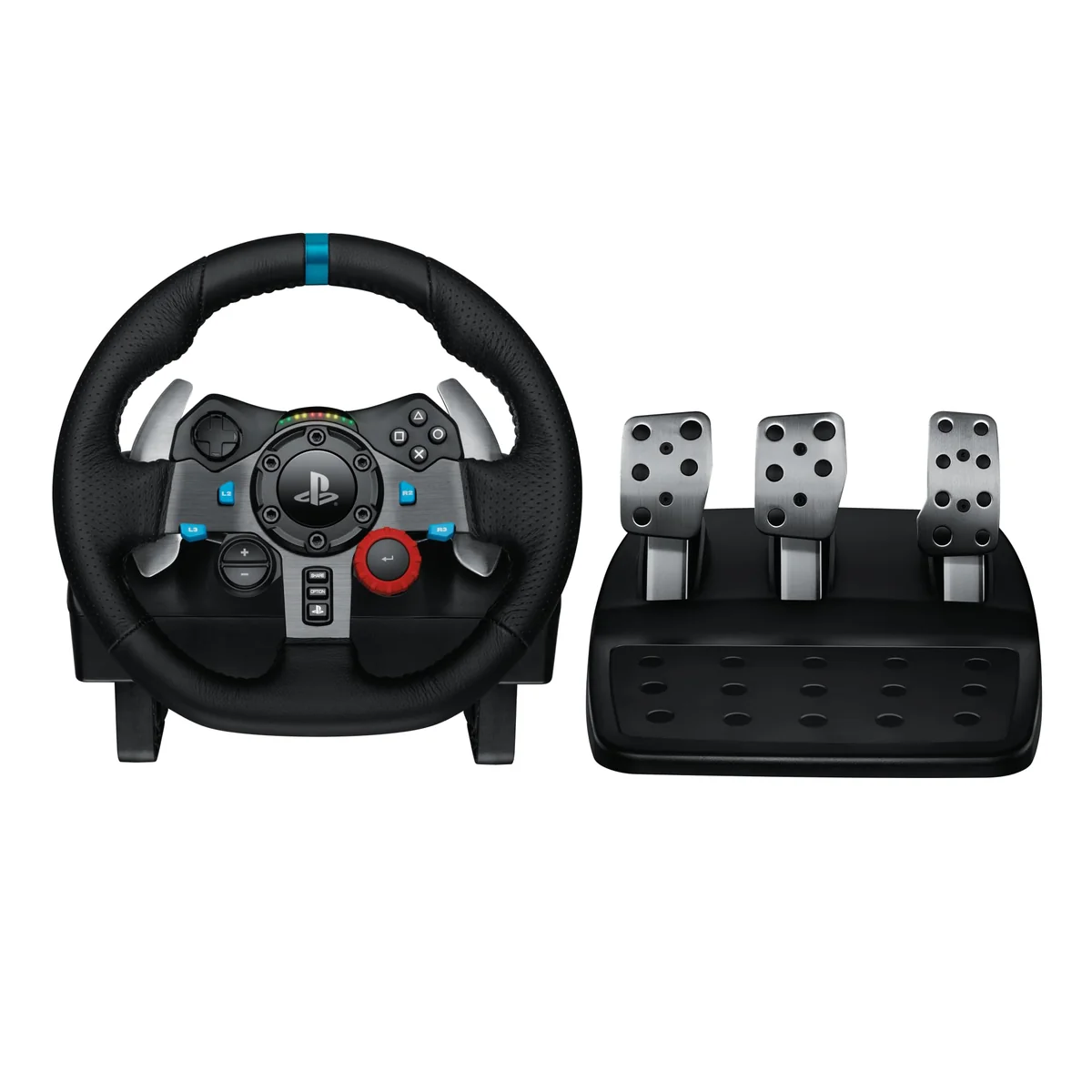 Volante e Pedais Logitech G29 Driving Force com Force Feedback para PS5, PS4, PS3 e PC