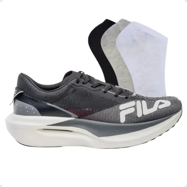 Tênis Fila Racer Carbon 3 Corrida Placa Carbono + Kit Meia