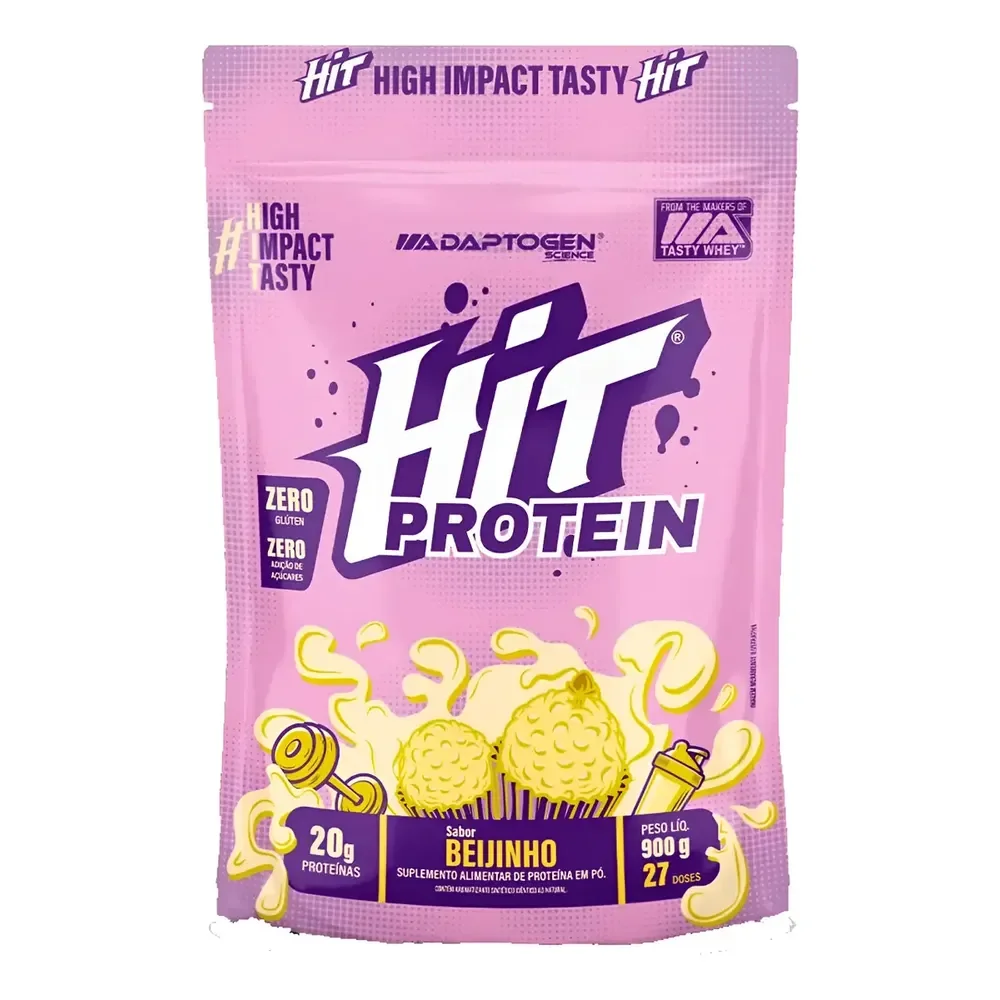 Hit Protein Suplemento Alimentar 900g - Adaptogen Science Sabor Beijinho