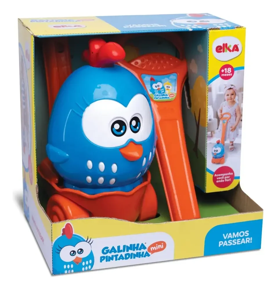 Empurrador Galinha Pintadinha Vamos Passear Elka