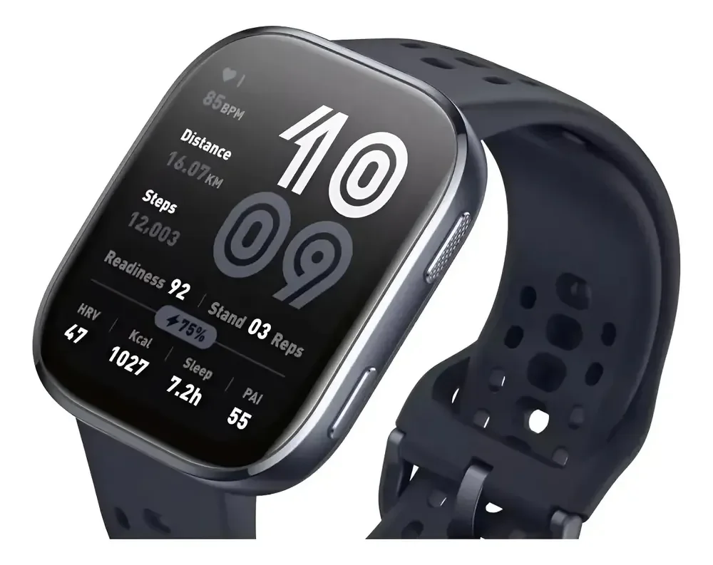 Amazfit Bip 6, Gps Integrado, Amoled 1,97 Mapas Cinza-escuro Mesh