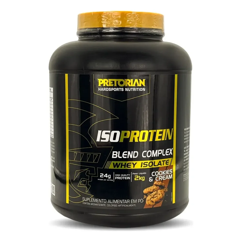 Whey Protein Isolado Iso Protein Blend Complex 2kg Pretorian Sabor Cookies & Cream