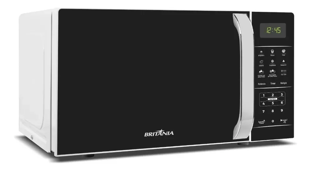 Micro-ondas Britânia Bmo23 De Preto 20l Branco
