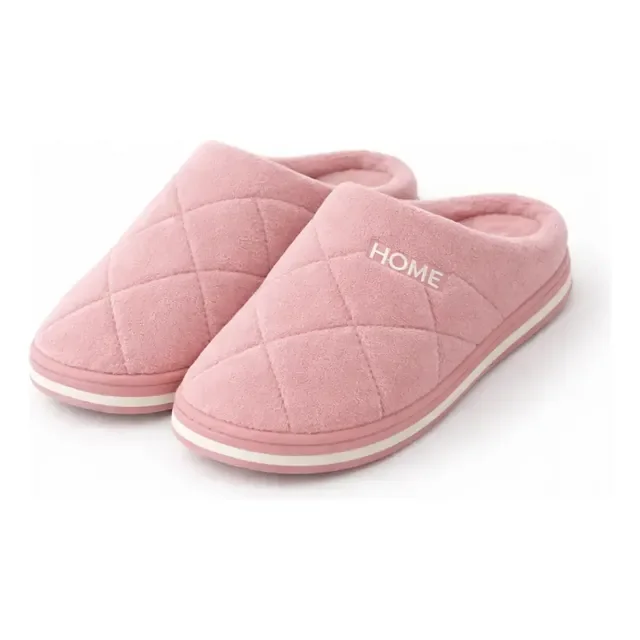Pantufa Chinelo Forrada Home Riscos Quadrados Inverno By-626