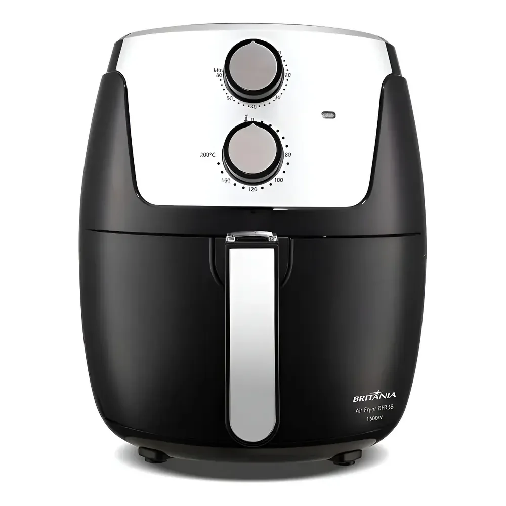 Air Fryer Britânia 4,2l Dura Mais 1500w Bfr38 127v Preto