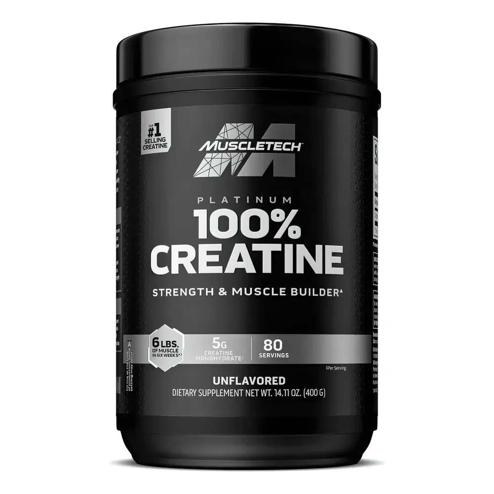 Creatina Platinum Muscletech Essential Series 400g Sem Sabor