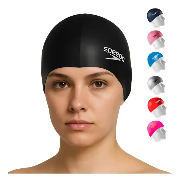 Touca De Natação Speedo Silicone Impermeável Original