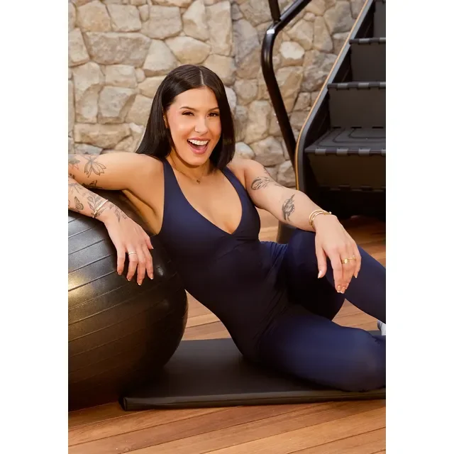 Macacão Fitness Feminino Nadador Com Decote Soul Dlk