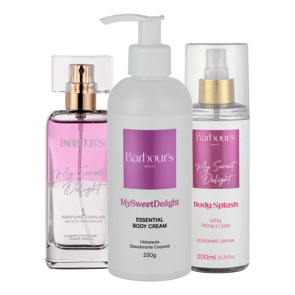 Body Splash Corporal Perfume Capilar My Sweet Delight Barbour's Beauty