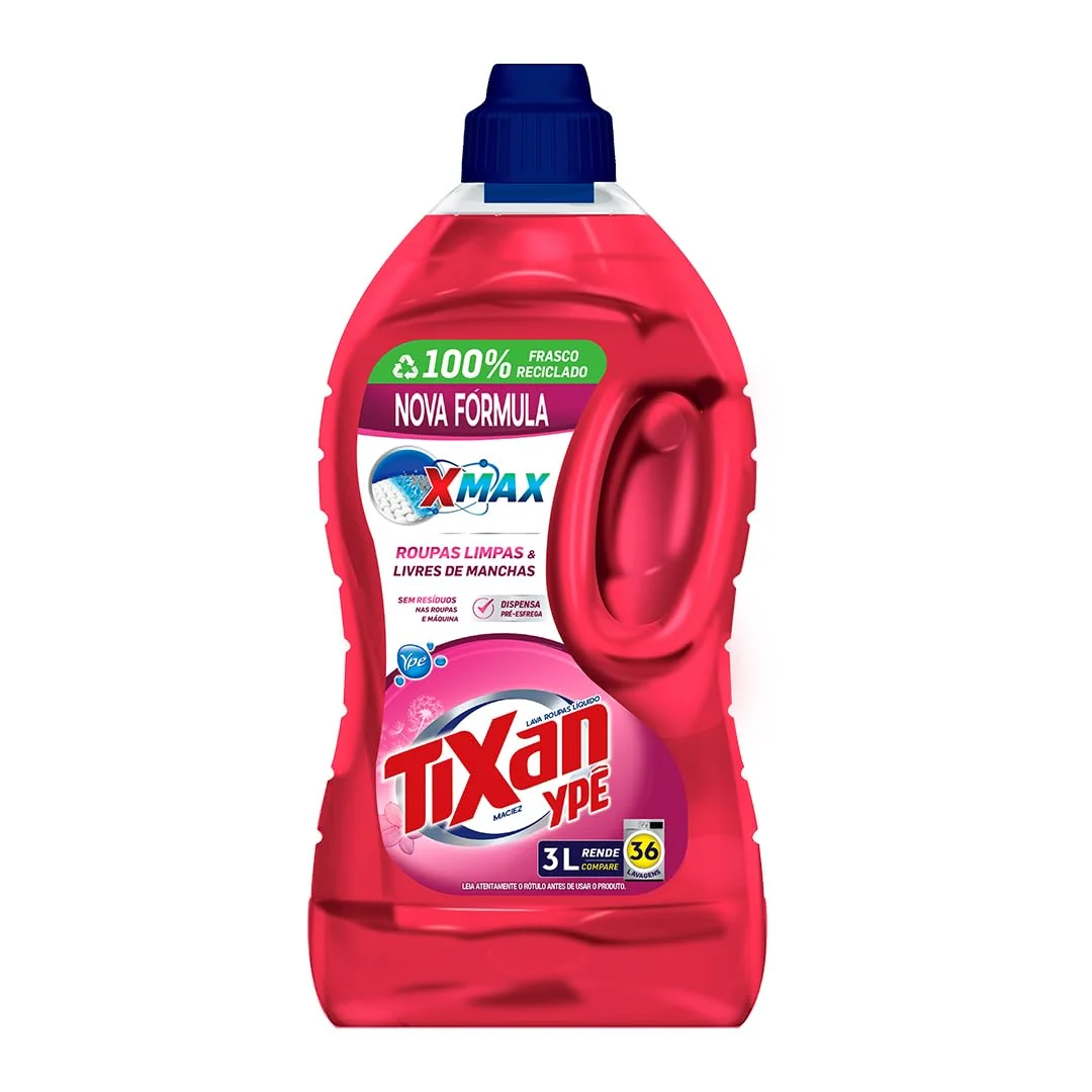 Tixan Ypê Lava Roupas Líquido Maciez 3L