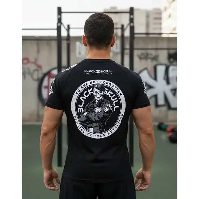 Camiseta Dry Fit Modelo Bope - Black Skull