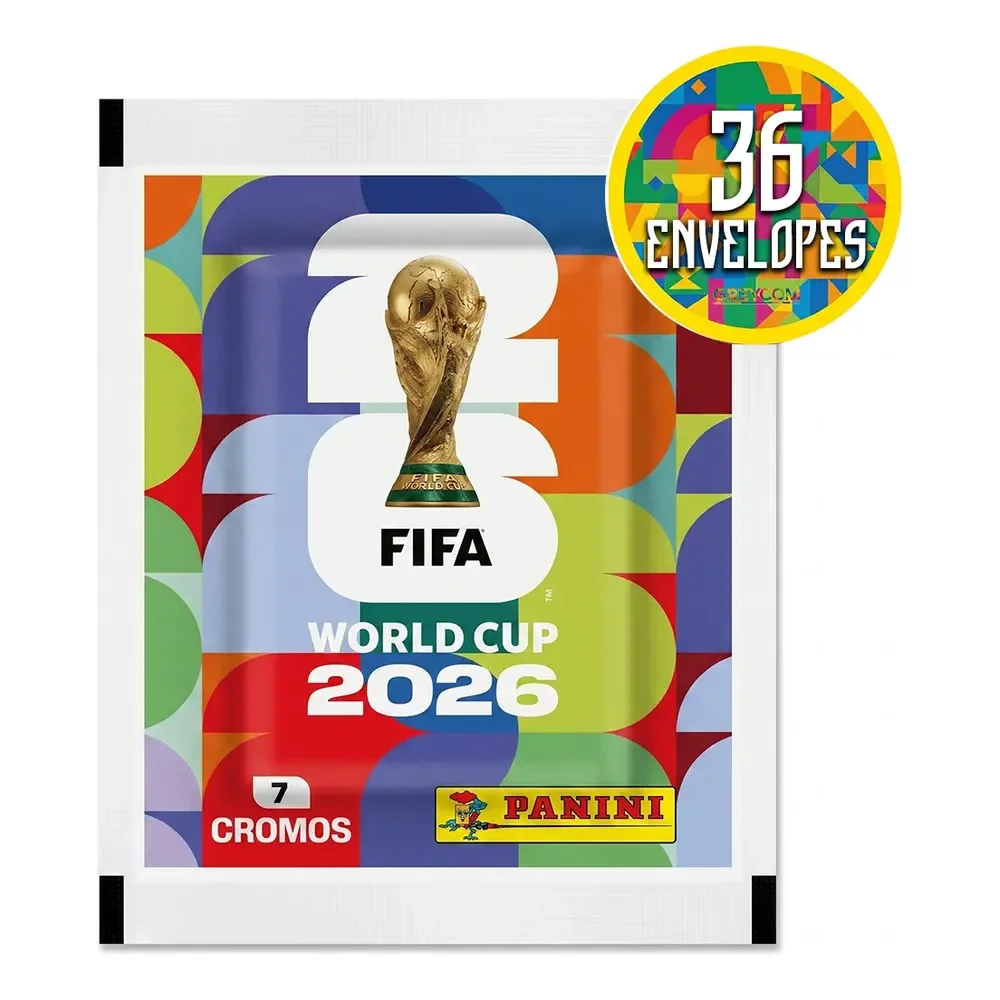 Kit 252 Figurinhas Do Álbum Copa Do Mundo 2026- 36 Envelopes