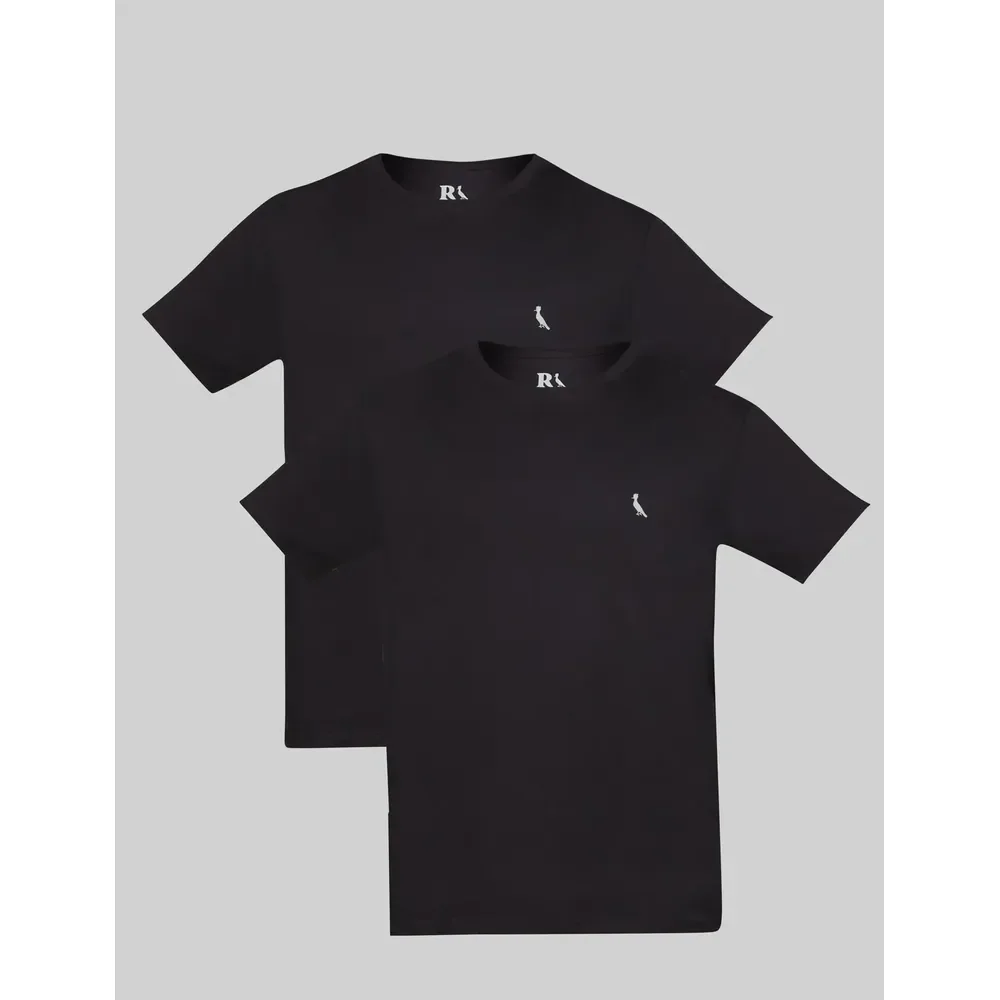 Kit Camiseta Regular Essence Reserva Preto/preto Liso P Lisa