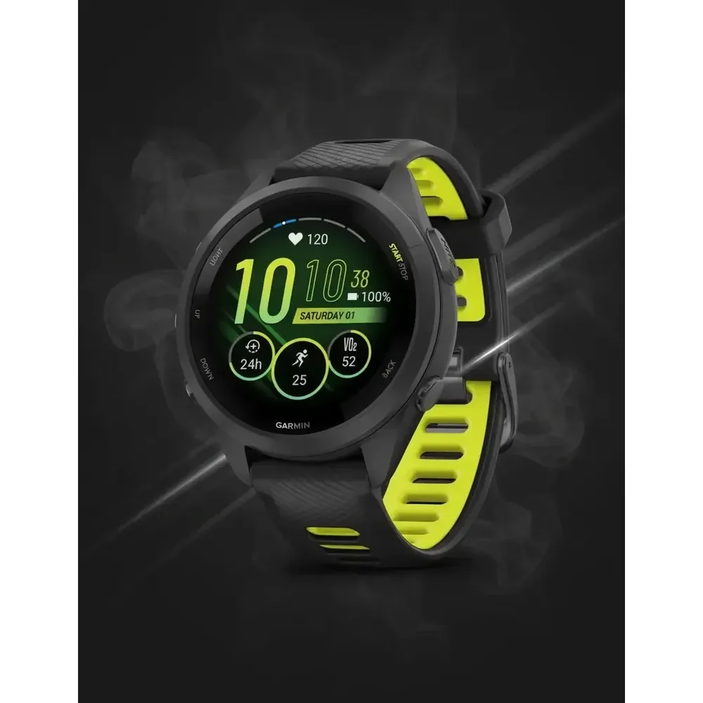 Relógio Garmin Forerunner 265s Music Gps Corrida Bike 42mm Preto