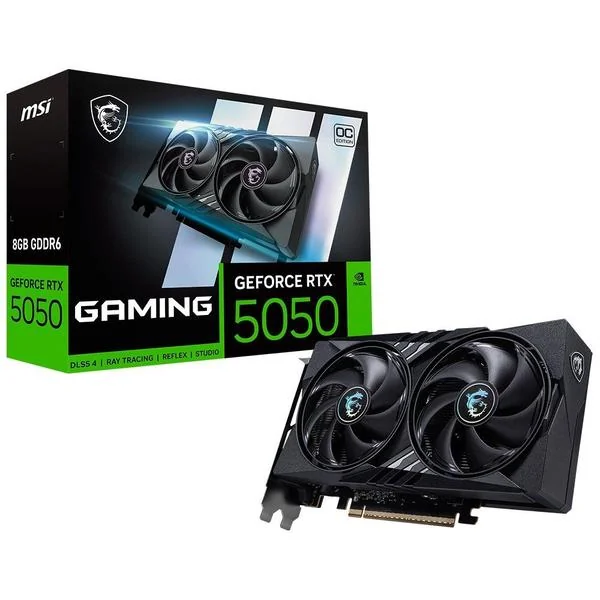 Placa De Vídeo MSI GeForce RTX 5050 Gaming OC, Nvidia, 8GB, GDDR6, 128-Bit - G5050-8GC
