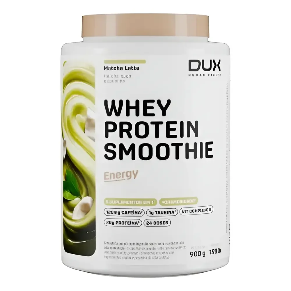 Whey Protein Smoothie Energy- Dux - 900g - Sabor Matcha Latte