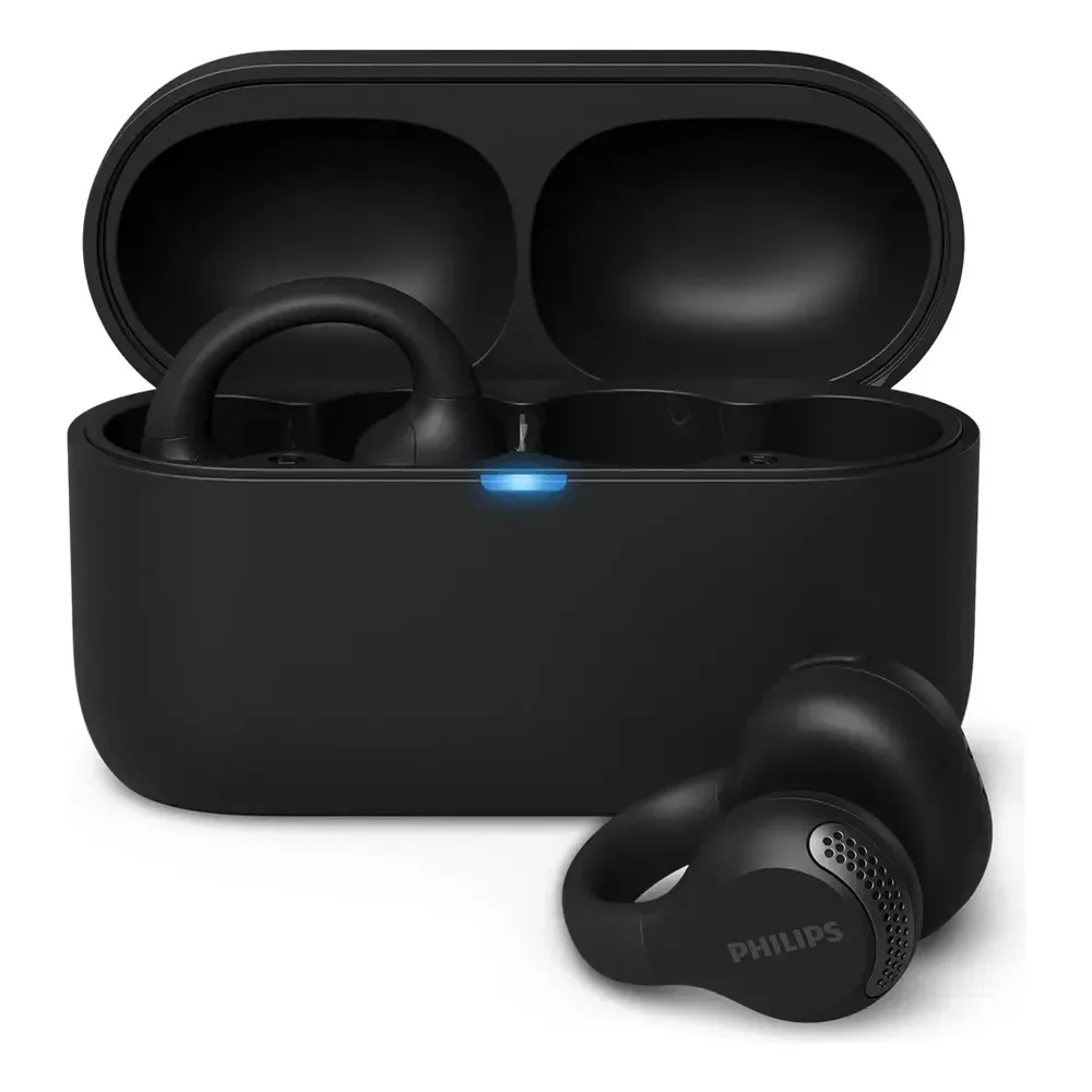 Fone De Ouvido Sem Fio Philips Bluetooth Preto Taq2000bk/00 Preto