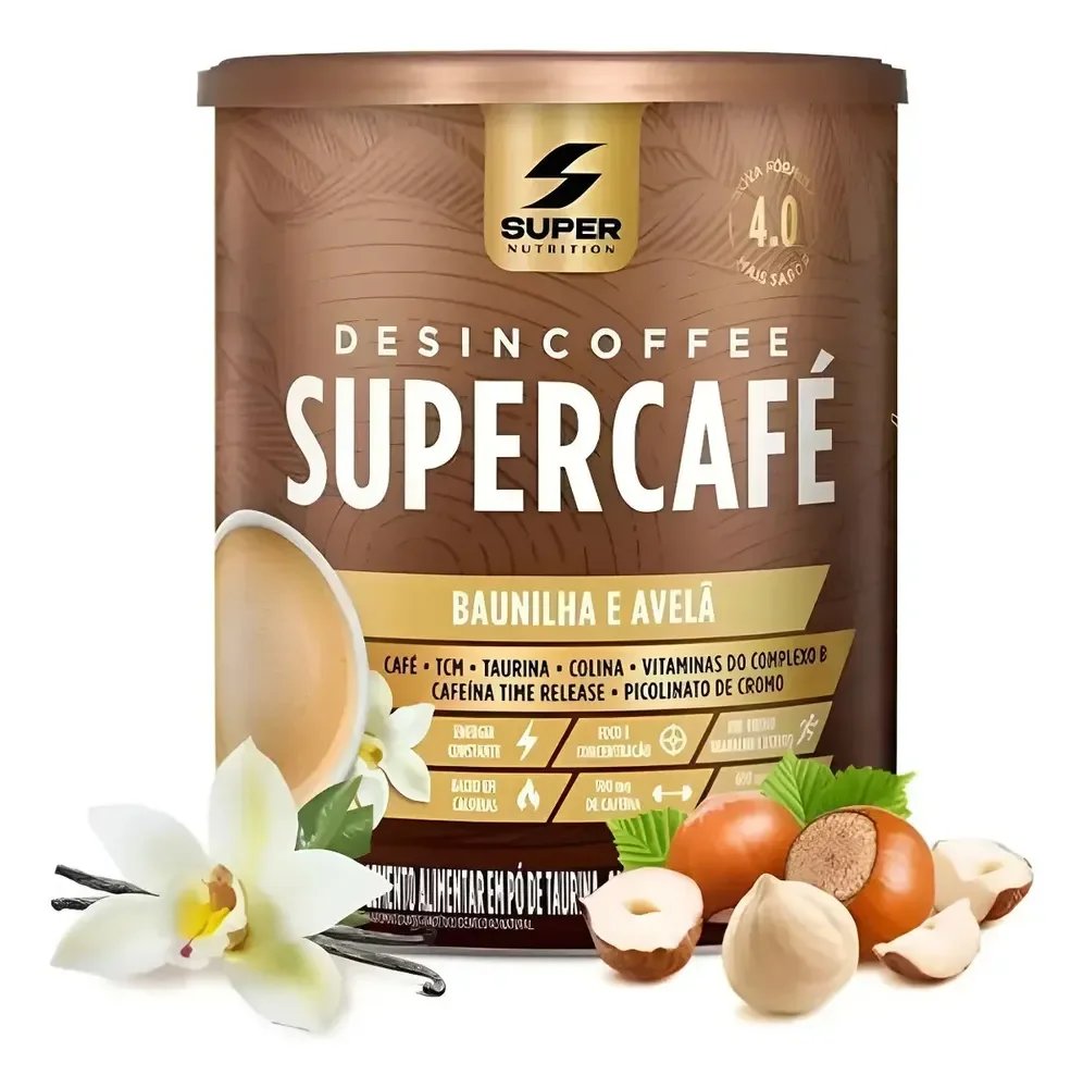 Super Café Desincoffee 220g Desincha Sabor Baunilha E Avelã