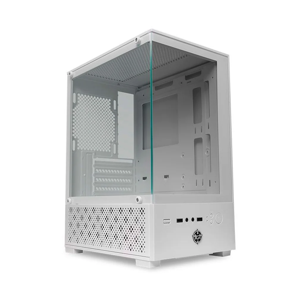 Gabinete Gamer TGT Legion, Mini-Tower, Lateral de Vidro, Branco, TGT-LGN-WH