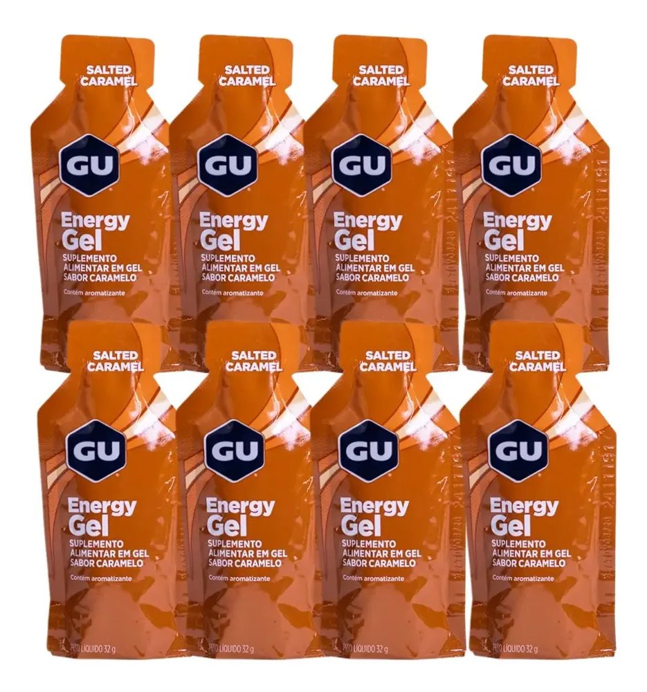 Gu Gel Carbo Energy Kit 8 Saches Suplemento De Carboidratos Caramelo