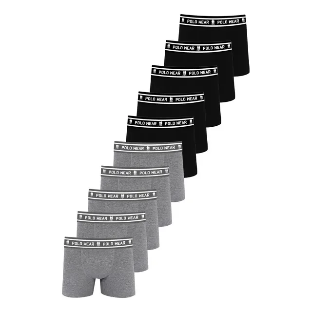Kit 10 Cuecas Algodão Polo Wear Sortido