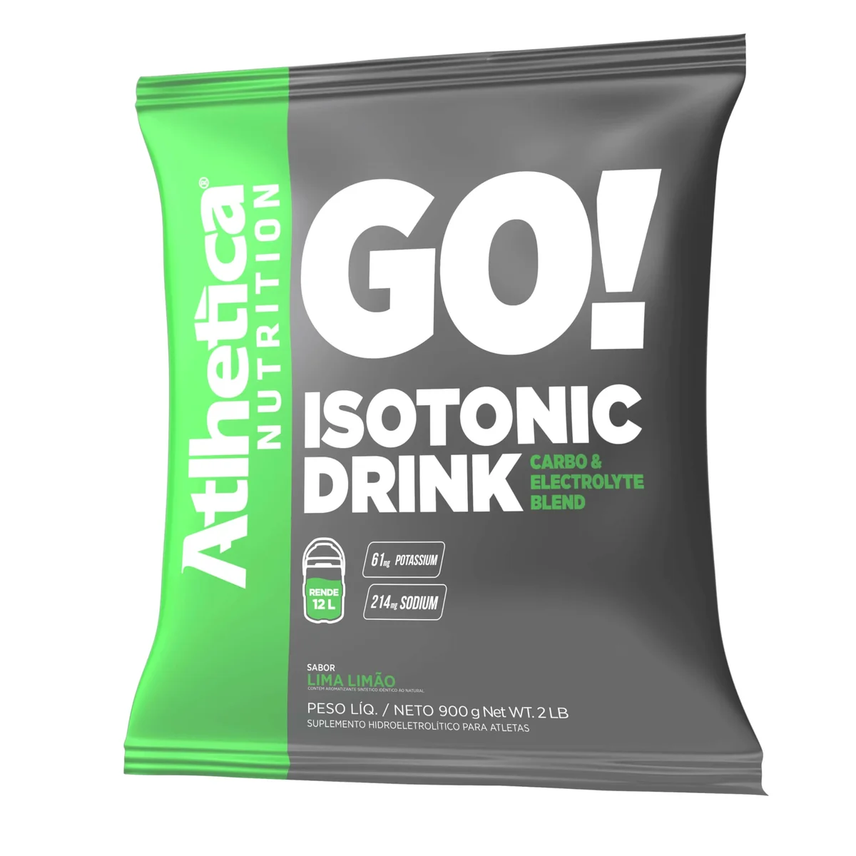 Atlhetica Nutrition Isotonic Drink (900G) - Sabor Lima-Limão