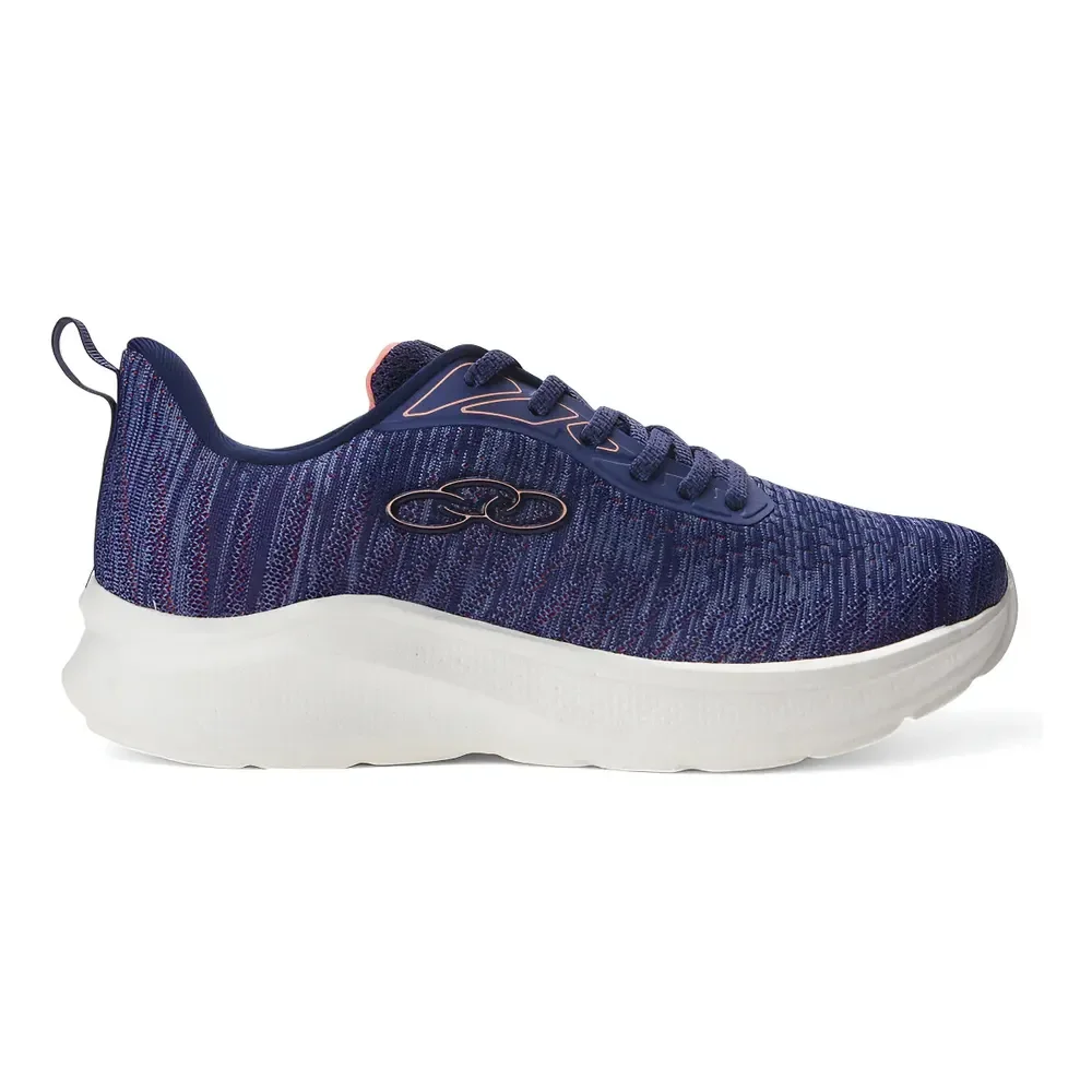 Tênis Casual Feminino Nyx Olympikus Azul/rosa/branco Texturizado 36 Br