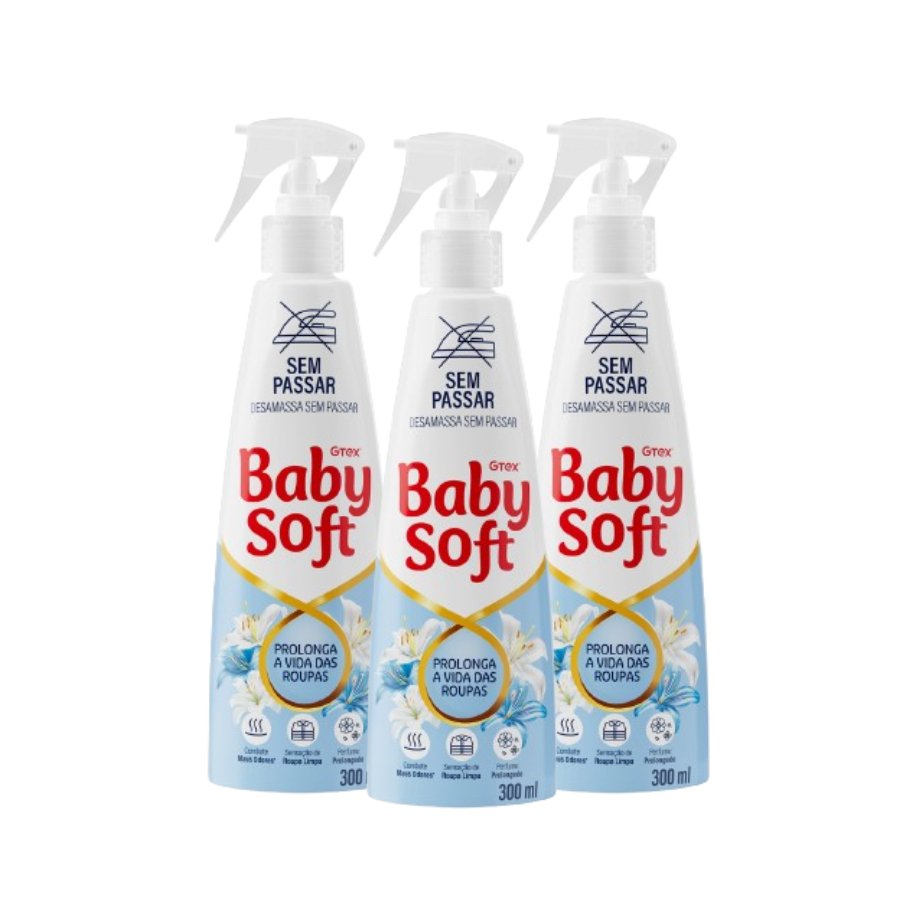 Kit 3 Sem Passar Baby Soft 300ml