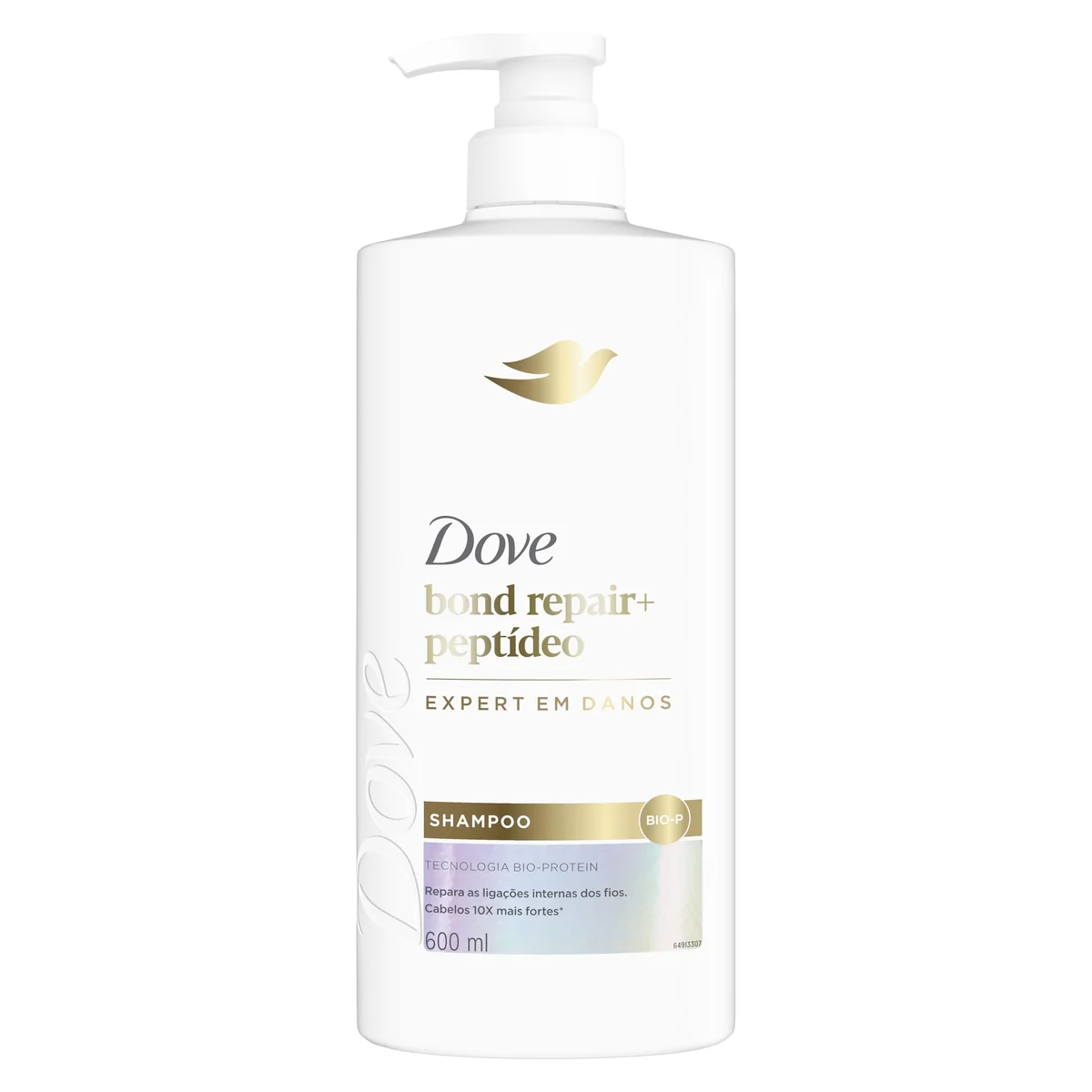 Dove Shampoo Bond Intense Repair + Peptídeo 600ml Pump