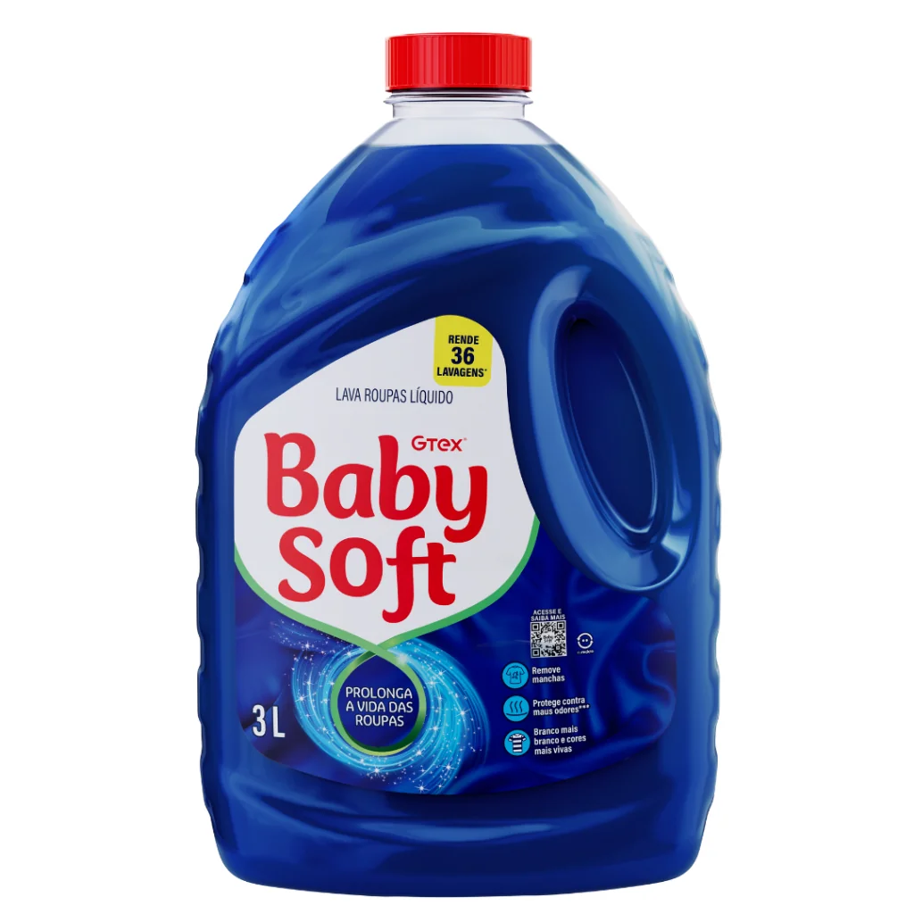 Lava Roupas Liquido Baby Soft Max Performance Azul - 3l