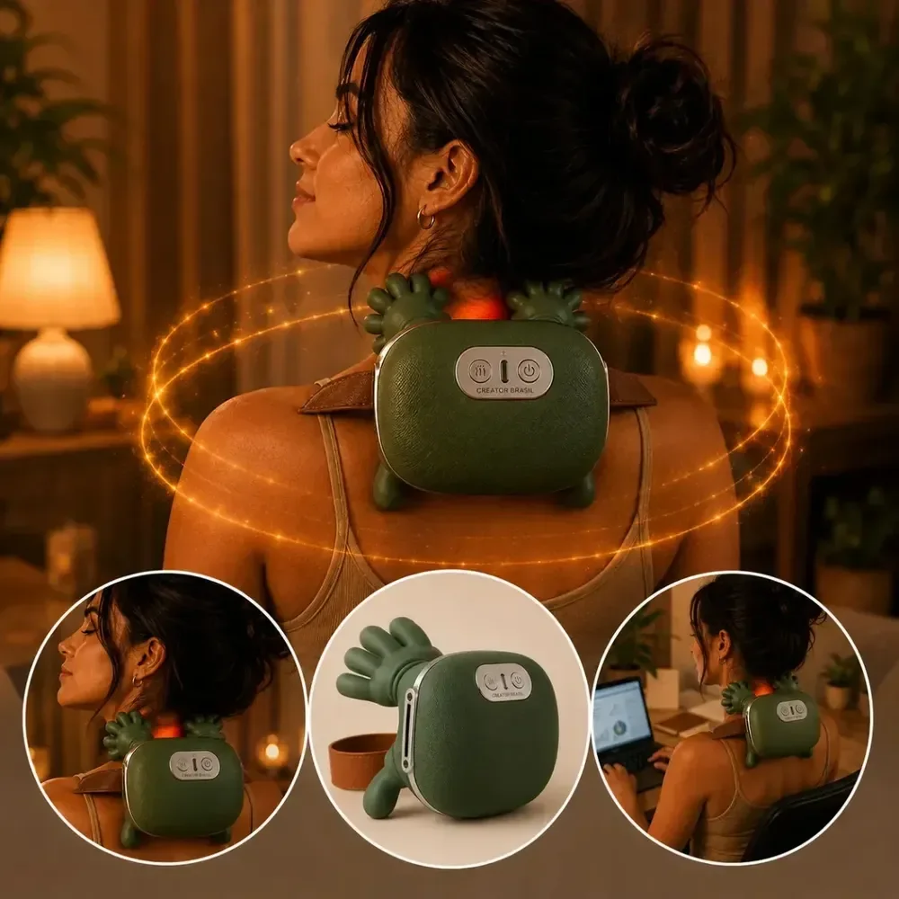 Massageador Mãozinha 3D Creator Brasil Elétrico e Sem Fio com Aquecimento