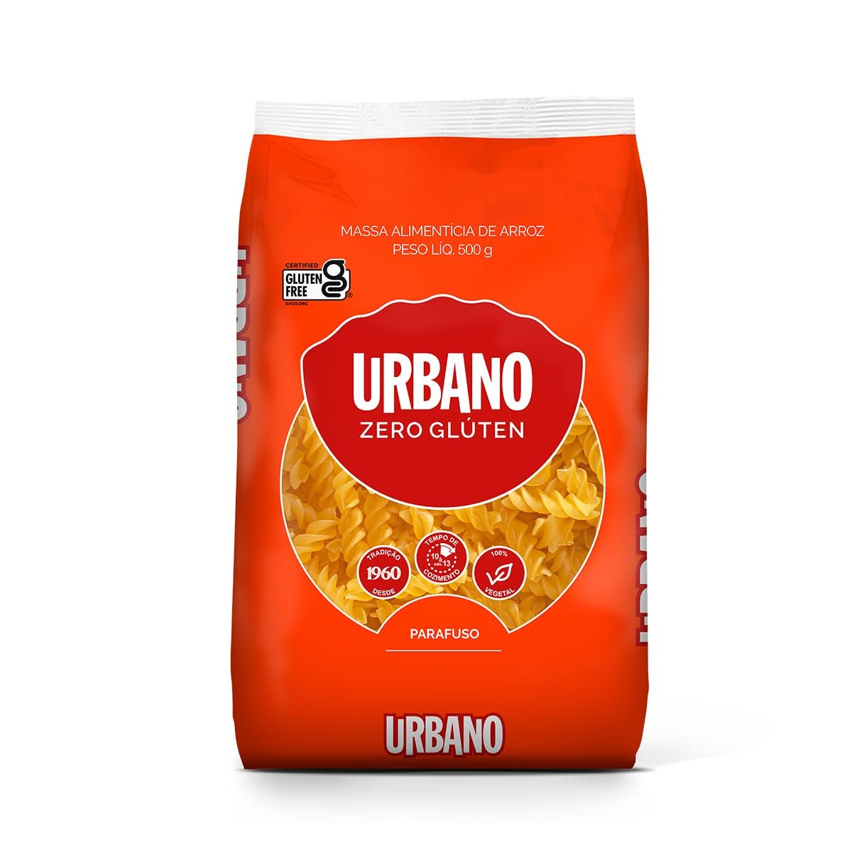 Urbano Macarrão de Arroz Parafuso Zero Glúten 500g