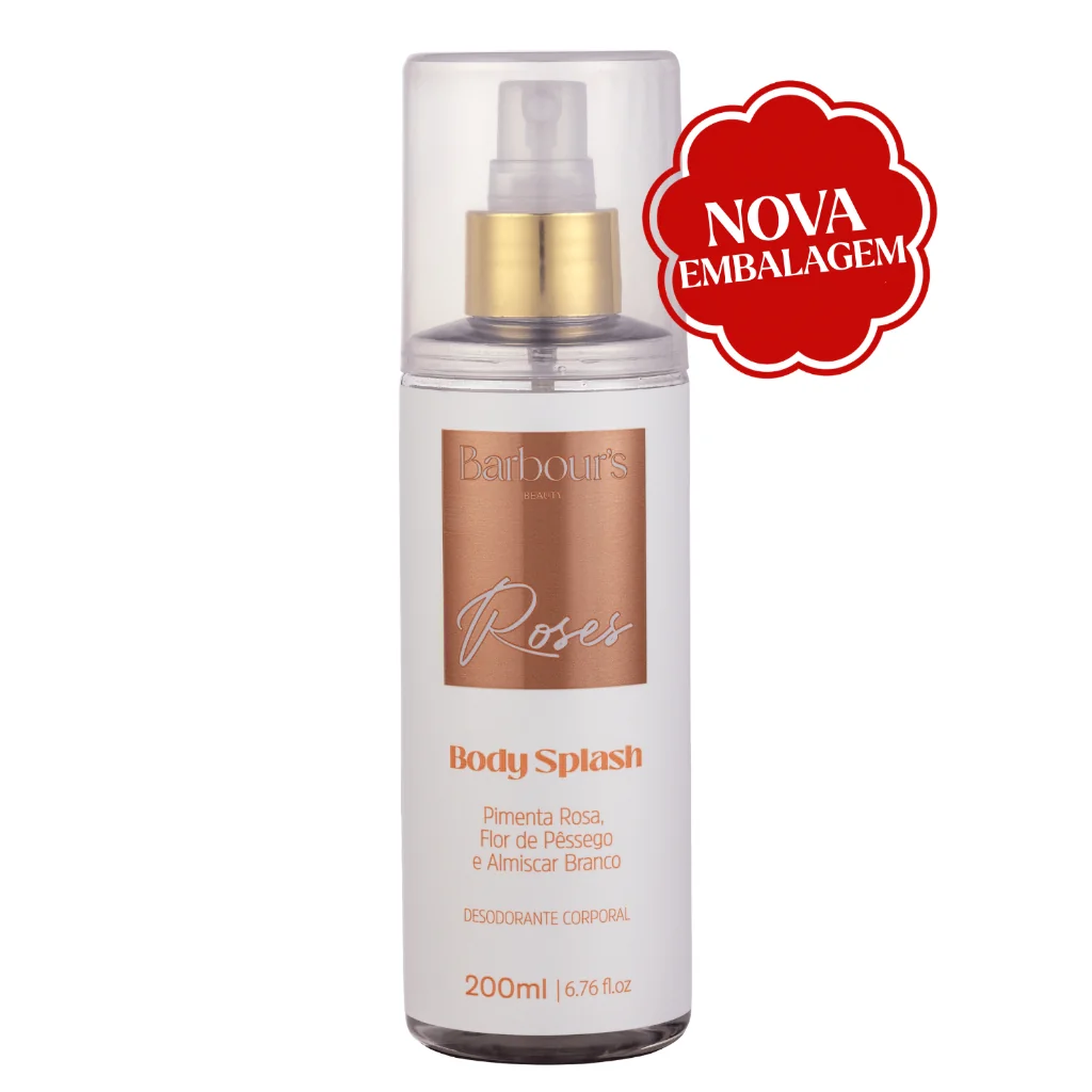 Body Splash Roses Barbour's Beauty 200ml Fragrância Floral Desodorante Colônia Toque Elegante
