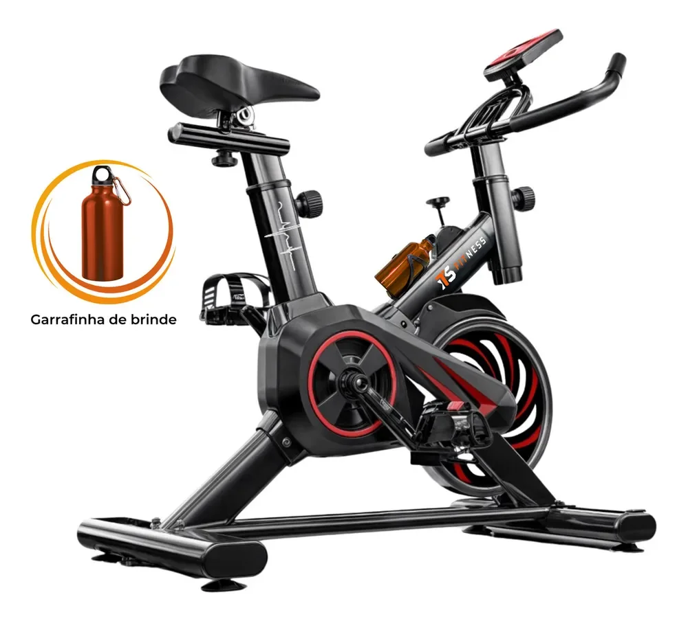 Bicicleta Ergométrica Spinning ITS Fitness Q5 com Roda de Inércia 8 kg e 6 Níveis de Resistência