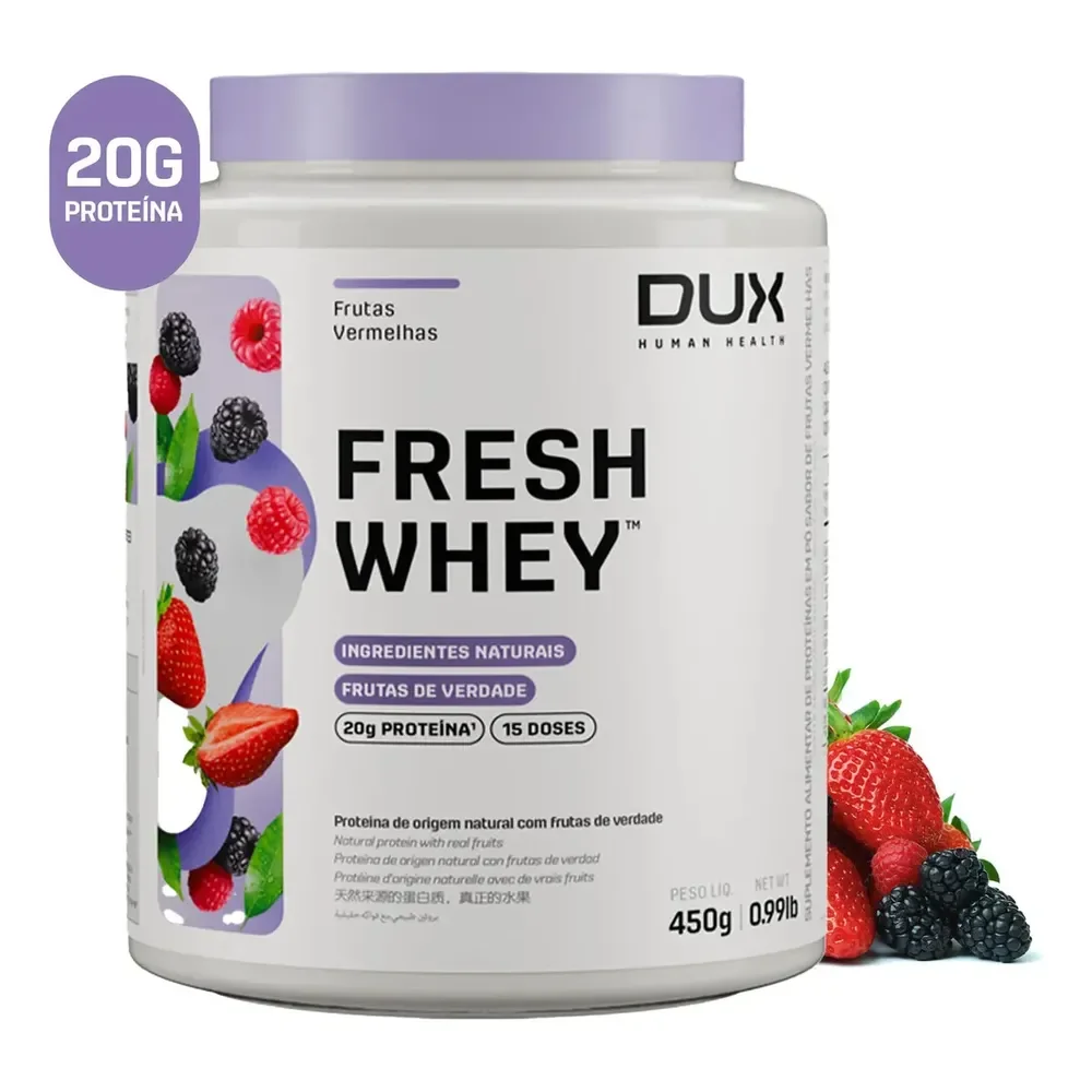 Dux Human Health Fresh Whey Proteína Frutas Vermelhas 450g Frutas Vermelhas