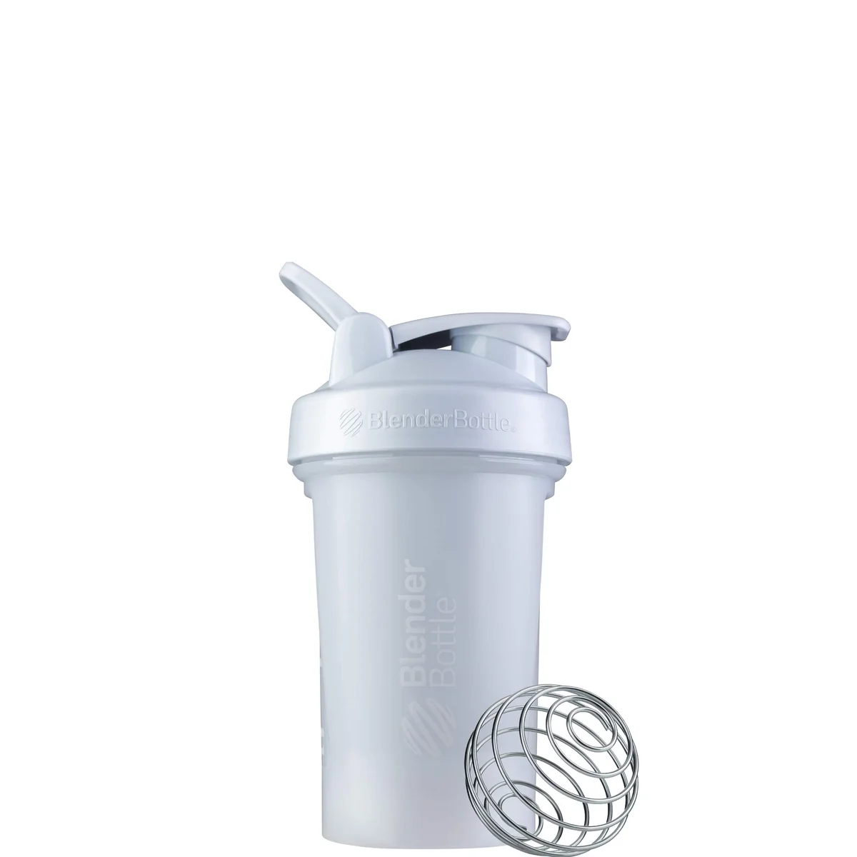 Coqueteleira clássica V2 da BlenderBottle perfeita para shakes de proteína e pré-treino, 590 ml, branca