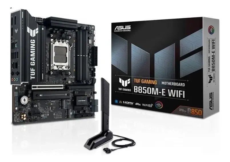 Placa-mãe do computador Asus TUF Gaming TUF Gaming B850M Wi-Fi WIFI DDR5 - Preto