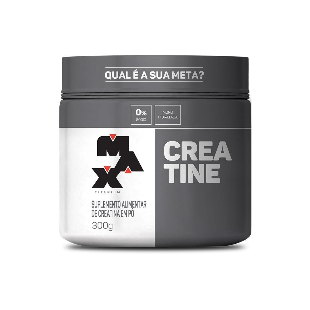 Max Titanium Creatina Pote Monohidratada (300g) 100% Pura