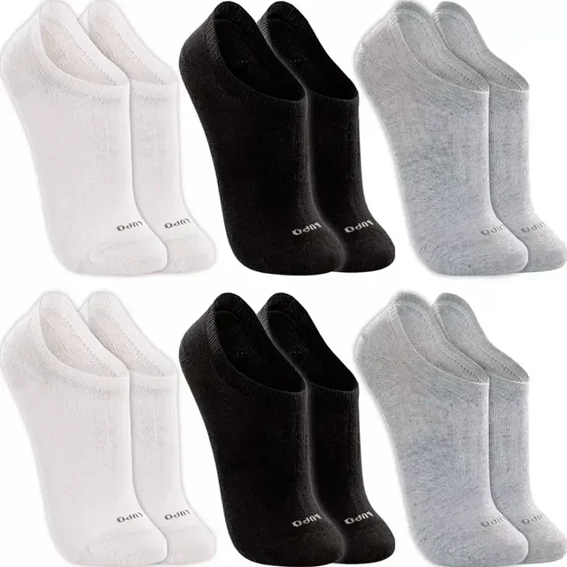 Kit Com 6 Pares De Meia Soquete Algodão Adulto Lupo